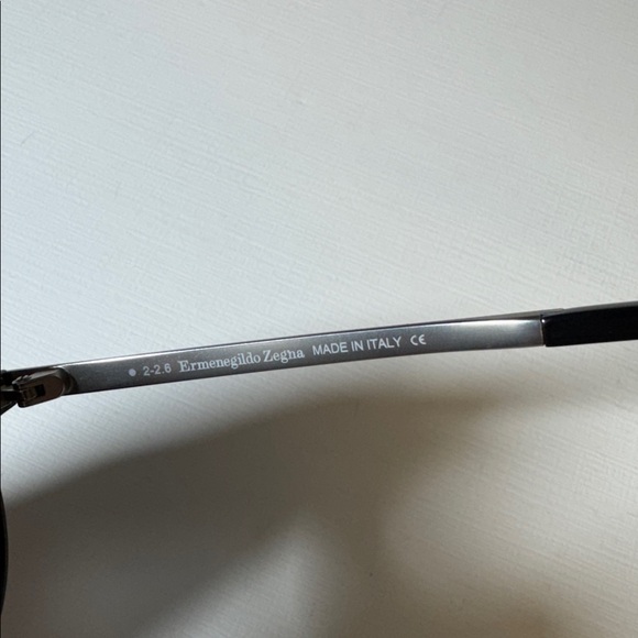 Ermenegildo Zegna mens black EZ 0070 titanium aviator style sunglasses EUC - Picture 3 of 8